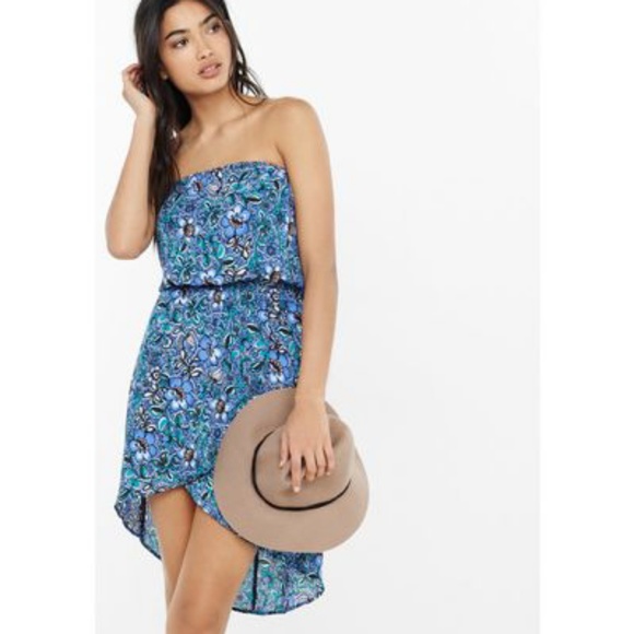 Express Dresses & Skirts - Express women's Blue Vine floral drees size L